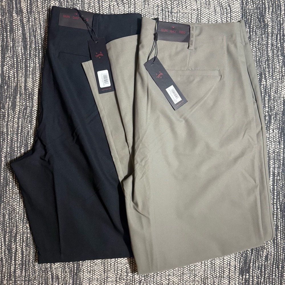 Sun Day Red Dynam Classic Pants 2x 36 x 30 Mens Golf Black Shadow